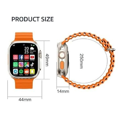 S9 Ultra Cellular Smartwatch – 4GB RAM, 64GB Storage, Dual Camera | Free Extra Strap | Fast Delivery | 7-Day Return