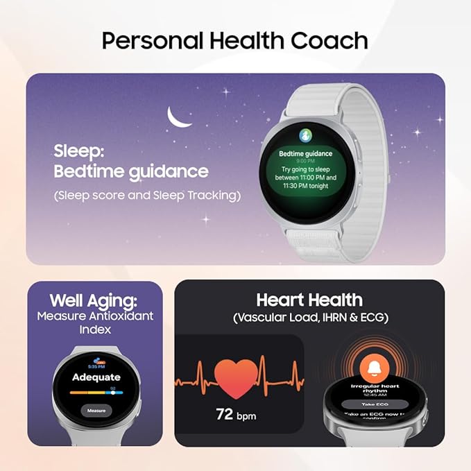 Samsung Galaxy Watch 8  With Samsung Logo | 7 Day Replacement