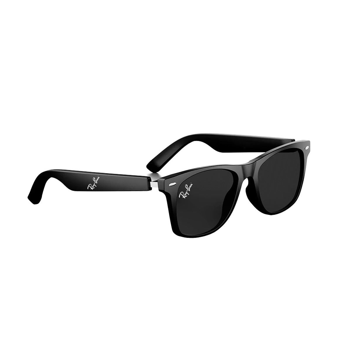 Ray-Ban Smart Glasses with Wireless Bluetooth | Hands-Free Calling | Open Ear Music | Sport Headset | Intelligent Eyewear | Easy Connectivity| Black