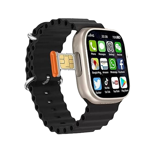 S8 Ultra Cellular Smartwatch – 4GB RAM, 64GB Storage | Free Extra Strap | Fast Delivery | 7-Day Return